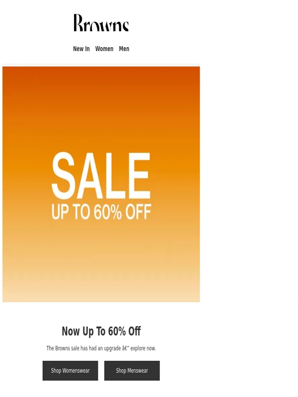 Browns Fashion - Sale is now up to 60% off