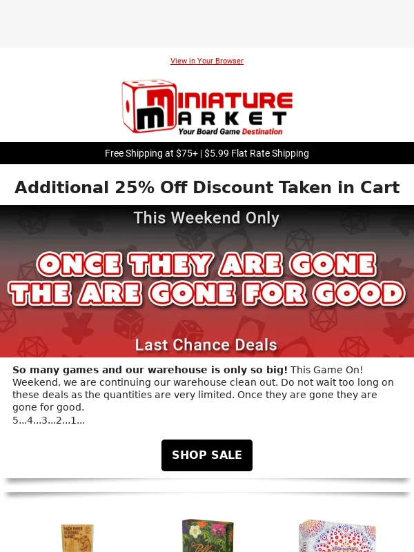 Miniature Market - Snag Your Weekend Deals Before They Disappear!