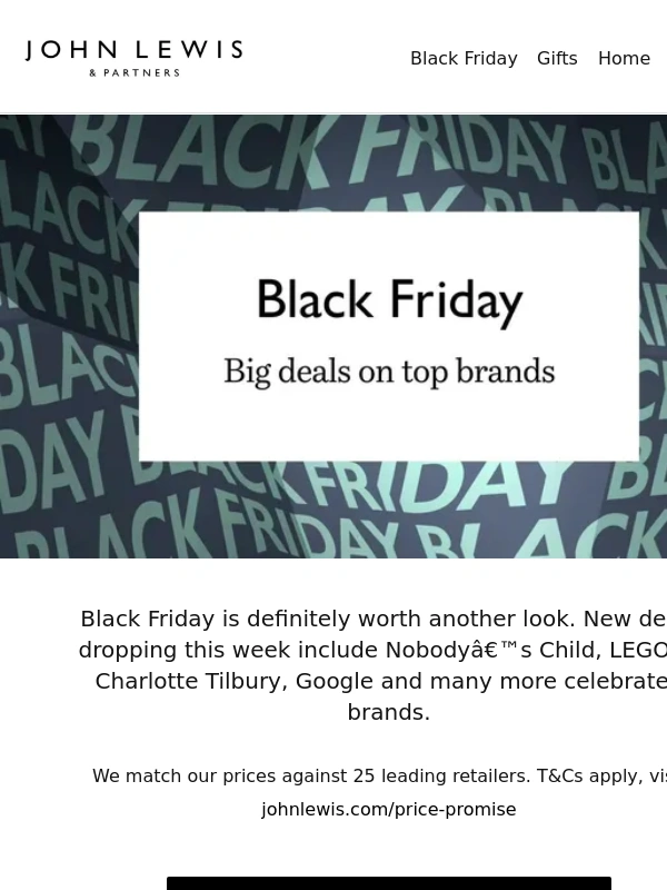 John Lewis - Black Friday: big deals on top brands now