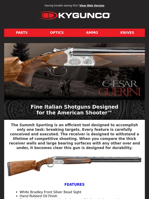 Kygunco - Your Next Shotgun? Caesar Guerini Summit Sporting Says Yes