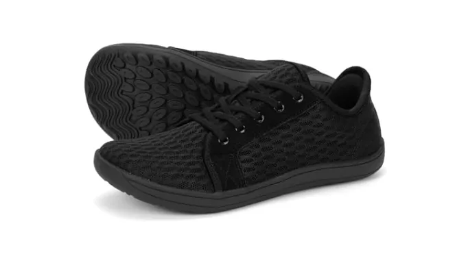 Yoyumtz Hike Barefoot Shoes Men Women Wide Toe Minimalist Cross Trainer Walking Shoes Zero Drop Sole Trail Running Sneakers Black