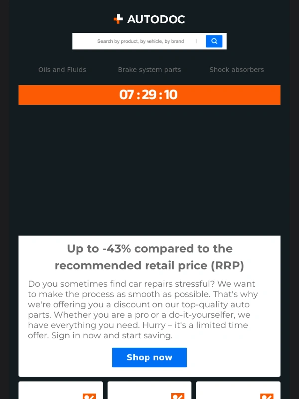 Autodoc - Prices reduced till midnight ?