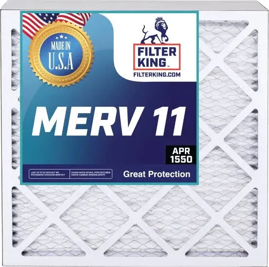 Filter King Air Filter Merv 11 Hvac Pleated A/C Furnace Filters