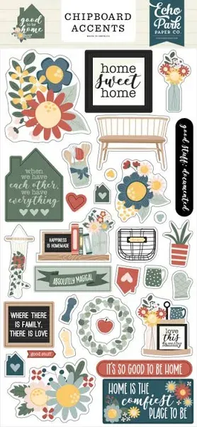 Echo Park Good To Be Home Chipboard Accents