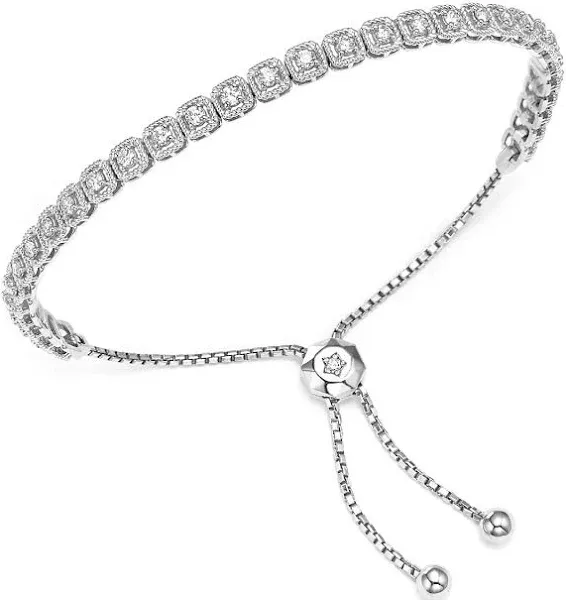 Bloomingdale's 1.0 ct. T.W. Diamond Milgrain Bolo Bracelet in 14K