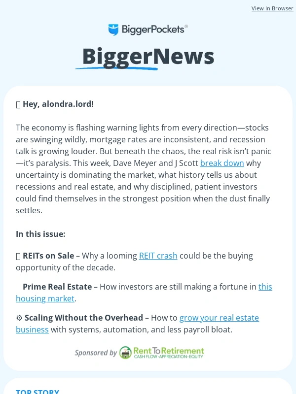 BiggerPockets - REIT Troubles