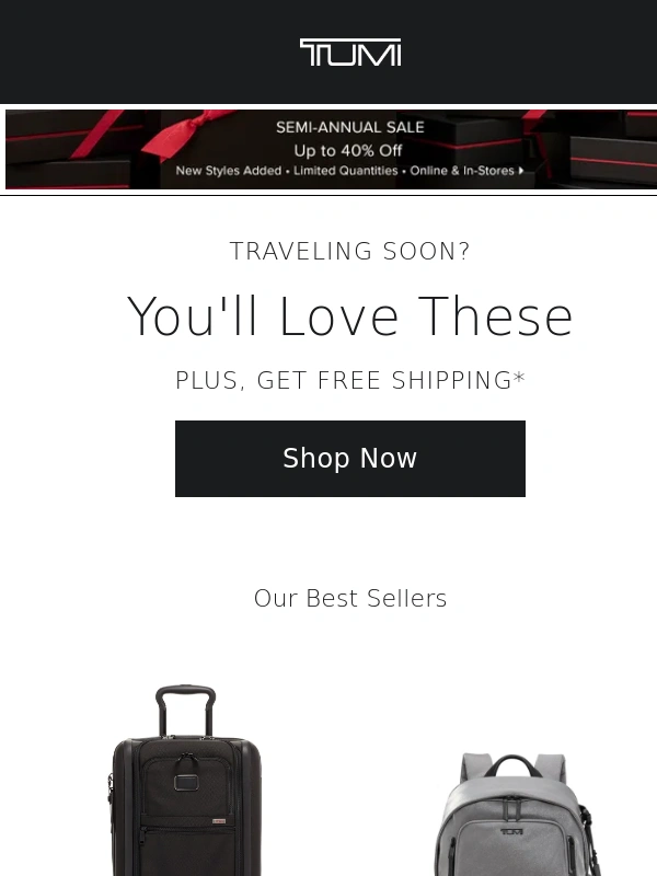 Tumi - For Your Next Vacation