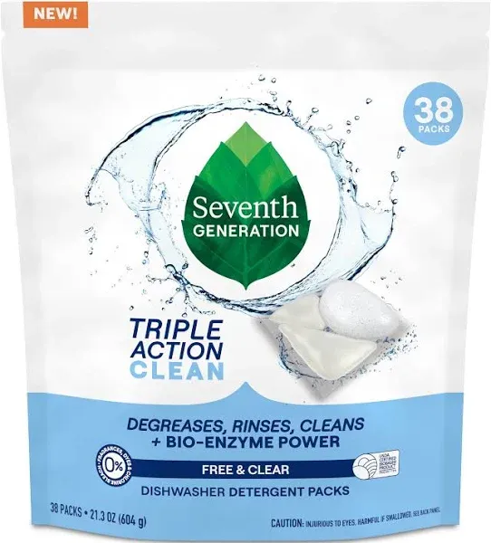 Seventh Generation Dishwasher Detergent Packs