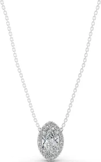 Manon Diamond Halo Pendant