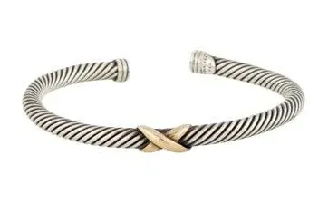 David Yurman Women's X Bracelet with Gold