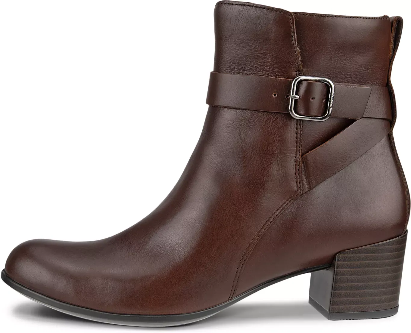 ECCO Dress Classic 35 - Women's Leather Ankle Boot - Brown