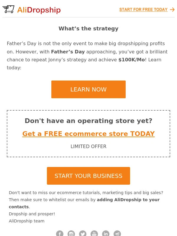 AliDropship - How Jonny makes $100K with Father’s Day approaching
