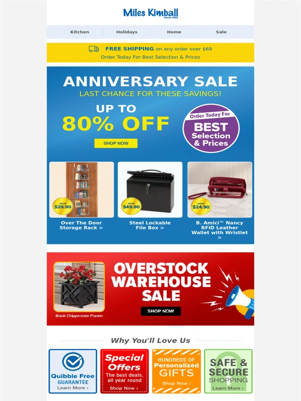 Miles Kimball - ⌛ FINAL HOURS >> Shop Anniversary Savings