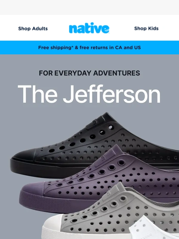 Native Shoes - Have you met all our Jefferson styles?