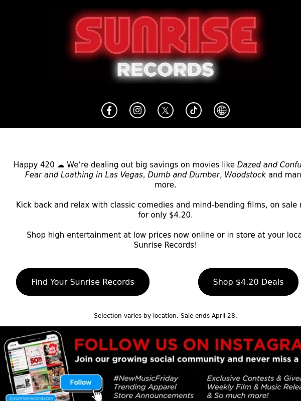 Sunrise Records - Movies for $4.20 ?‍?️