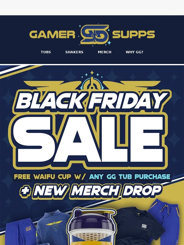 GamerSupps - BLACK FRIDAY SALE LIVE NOW! ✈️