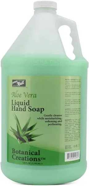 PRO NAIL NAIL SYSTEMS Pronail Liquid Hand Soap Refill, Aloe Vera, 1 Gallon Deeply Cleanse and Hydrates, Leaving your hands Fresh and Soft