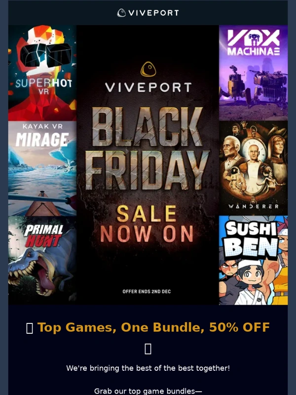 HTC - ⚡ Black Friday Deals are Here! Save Big on PCVR Games
