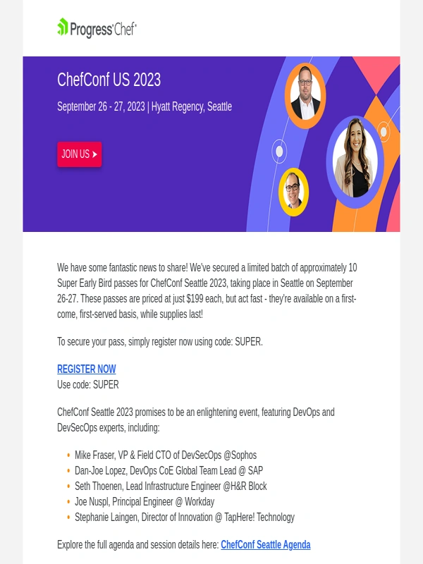 telerik - Limited Passes for ChefConf Seattle 2023