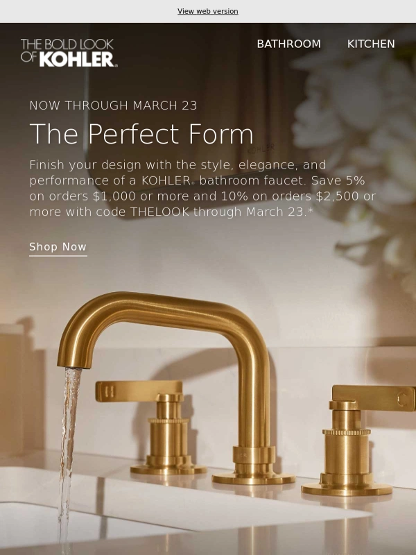 KOHLER - Save On Enduring Beauty and Craftsmanship