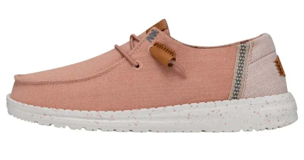 Hey Dude Wendy Washed Canvas Rose Dust