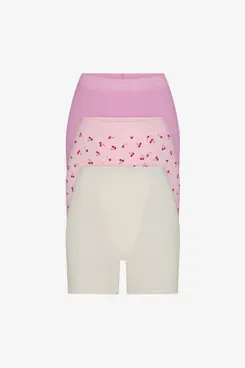 Skims Womens Cotton Rib Boxer - 3-Pack