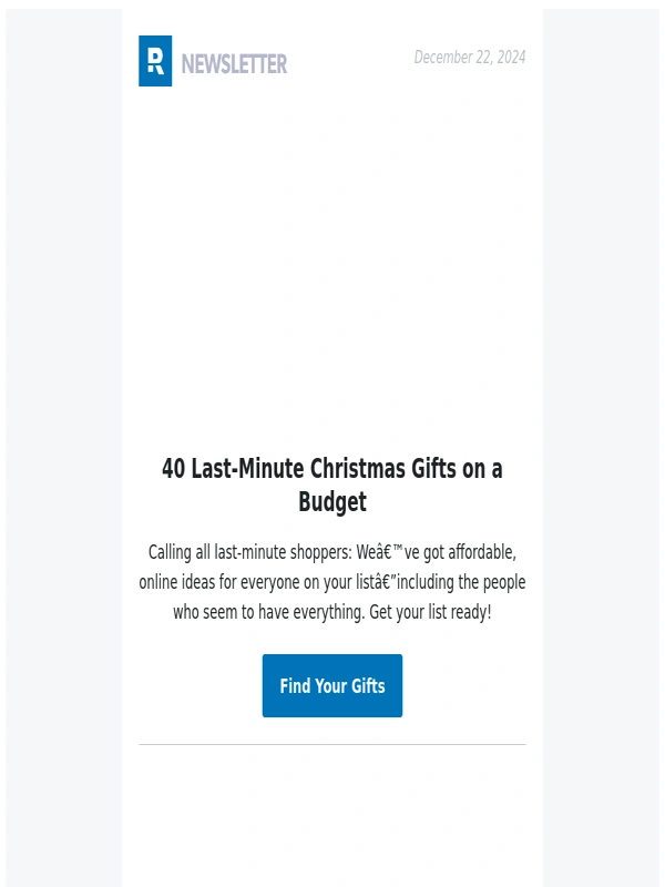 Ramsey - 40 Last-Minute Christmas Gifts on a Budget