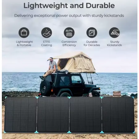 Renogy 220W Portable Foldable Suitcase Solar Panel w/ Kickstands