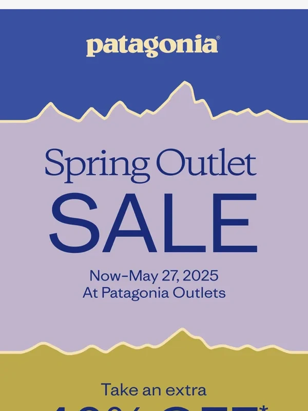 Patagonia - An extra 40% off at Patagonia Outlets