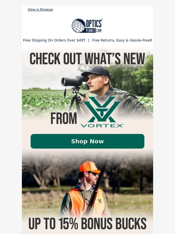 Optics Planet - More New Gear from Vortex!