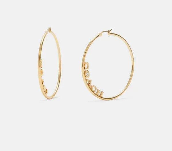 Coach Women's Medium Hoop Earrings