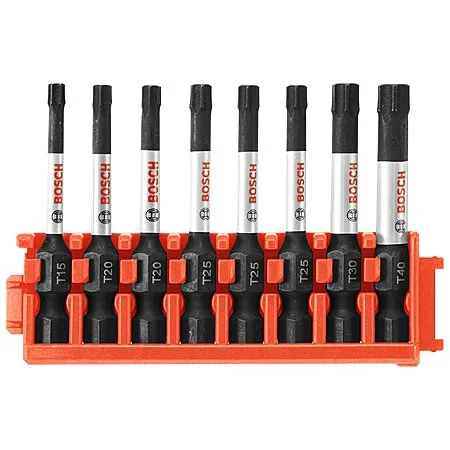 8-Piece Bosch Impact Tough Torx 2" Power Bits w/ Clip for Custom Case System $6.11 + Free Shipping w/ Prime or on $35+