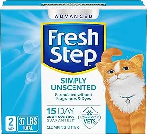 Fresh Step Advanced Clumping Cat Litter with Activated Charcoal & Natural Odor Control - Unscented