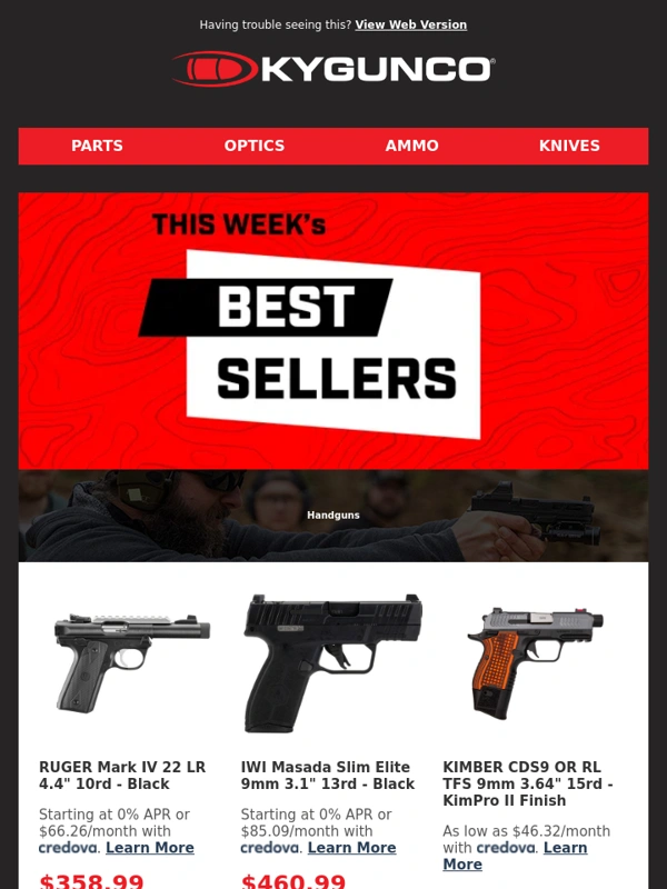 Kygunco - Weekly Best Sellers ? Ruger Mark IV,Marlin 1894,22LR Ammo & More‼️