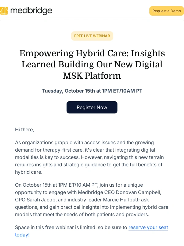 Medbridge -  Get an Exclusive Look at Pathways With Medbridge CEO Donovan Campbell