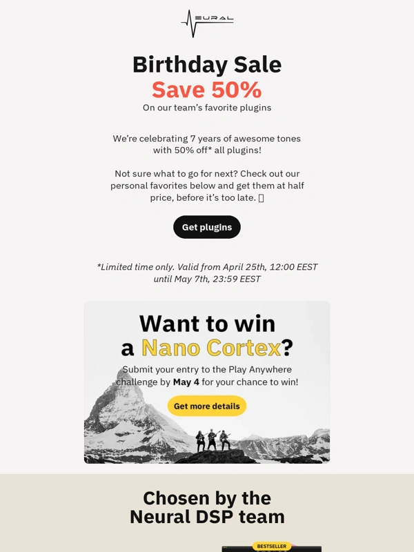 Neural DSP - 50% off our personal favorite plugins ?