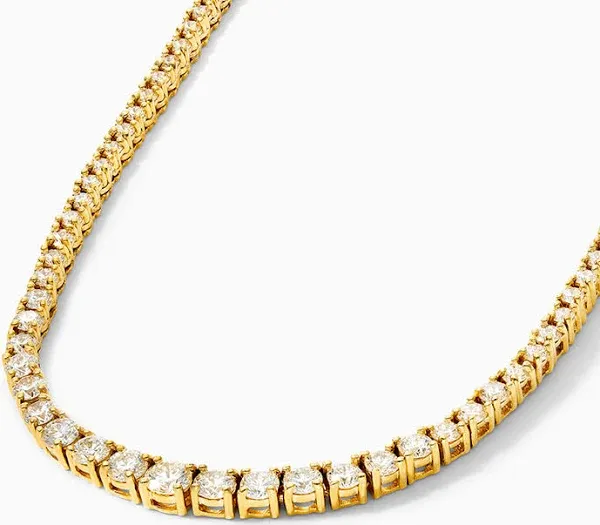 James Allen 14K White Gold Riviera Tennis Necklace