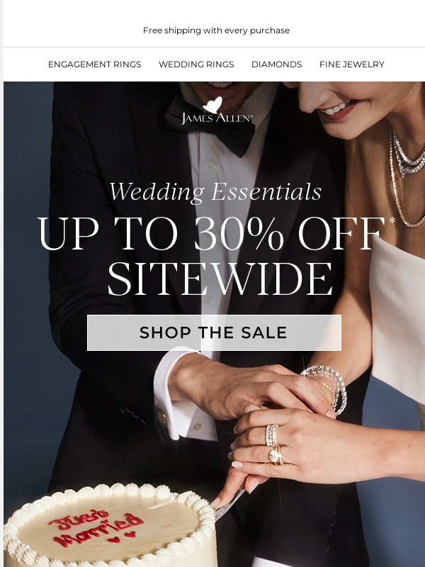 James Allen - Save Up to 30%: Shop The Wedding Season Sale