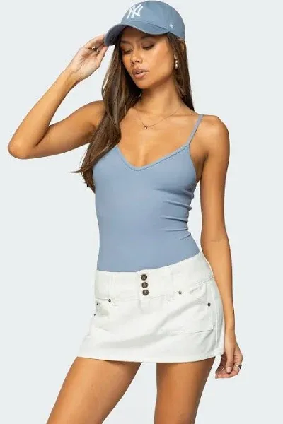 Edikted Women's Teaghan Triangle Fitted Bodysuit