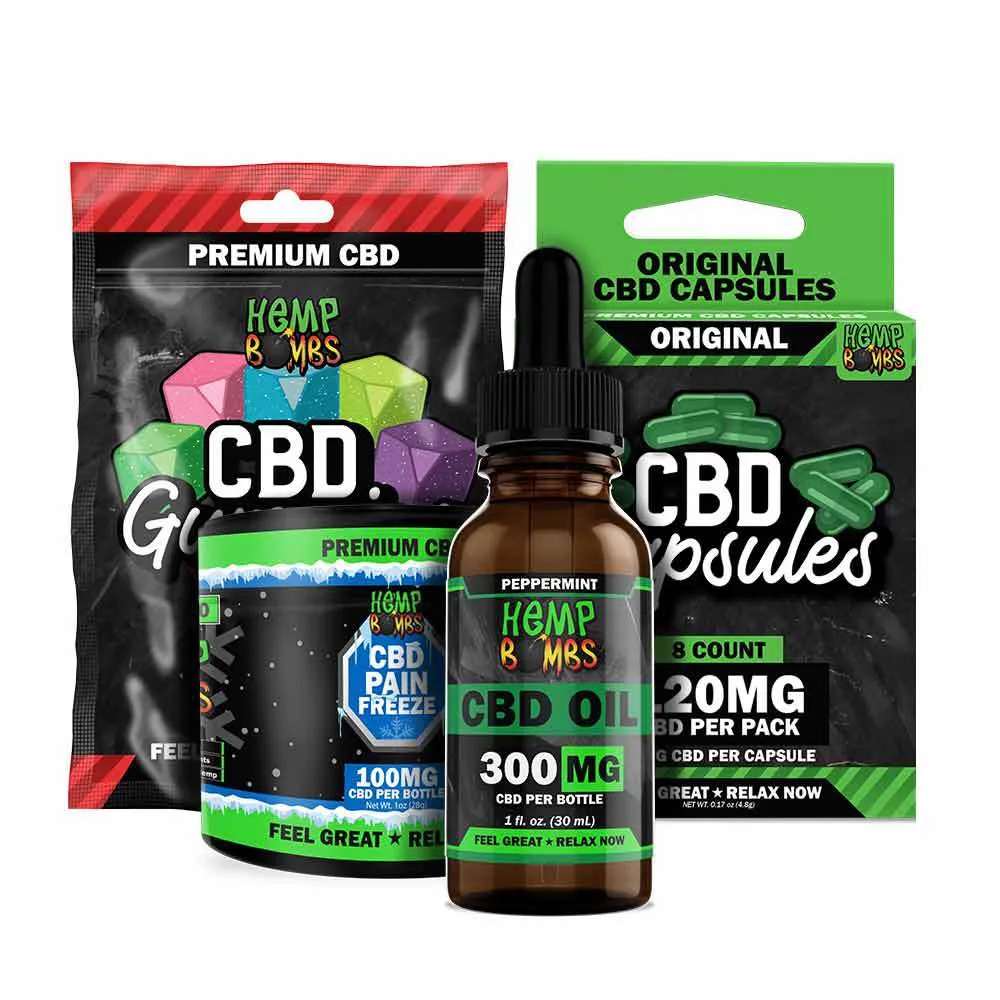 Hemp Bombs CBD Best-Seller Sample Bundle