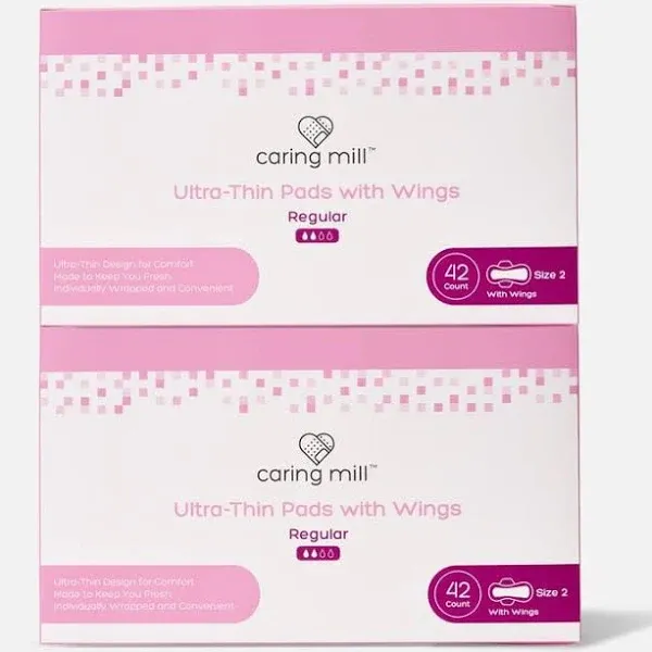 Caring Mill Ultra Thin Pads with Wings 2