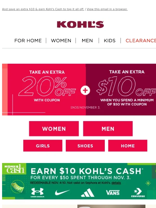 Kohls - Happy Halloween! 20% off these cozy home finds is a scary-good deal! ?