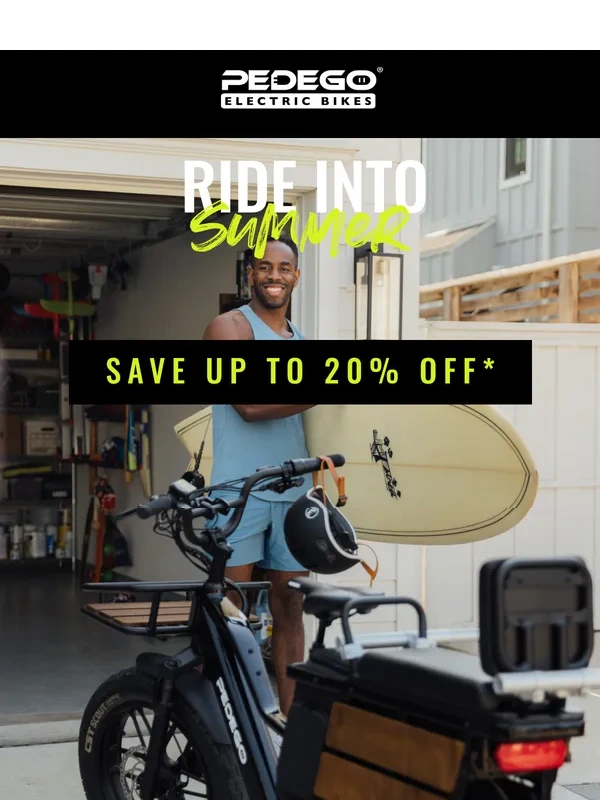 Pedego - ? Ride Into Summer with 20% OFF