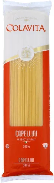 Colavita Capellini Pasta (500g) | Hard Durum Wheat Pasta | Imported From Italy