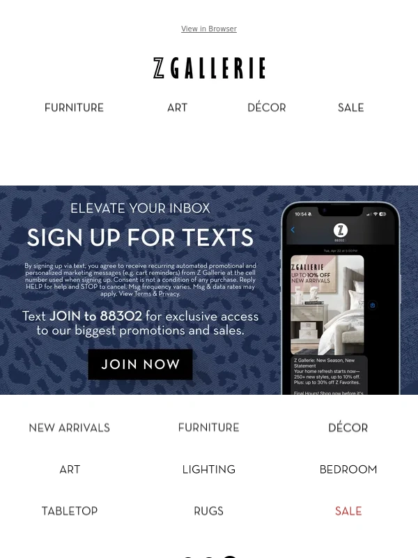 Z Gallerie - MEMORIAL DAY WEEKEND SAVINGS UP TO 50% OFF
