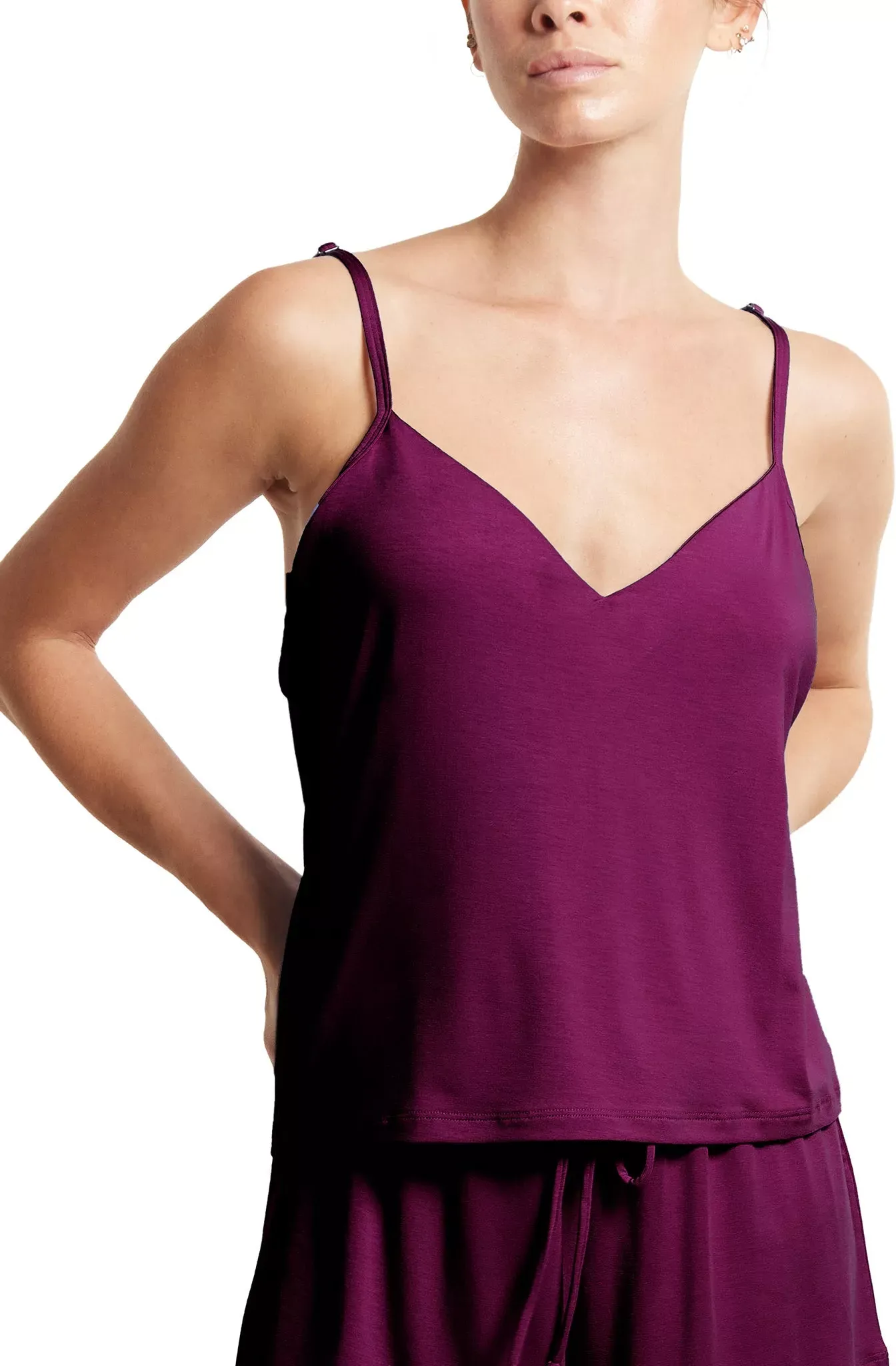 Hanky Panky Women's Unwind Cami - Sugar Plum Red, L
