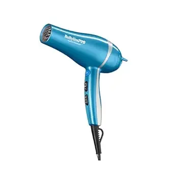 BaBylissPRO Nano Titanium 2000-Watt Blow Dryer with Concentrator Nozzle, Professional Grade Ionic Corded Styling Tool for Hair