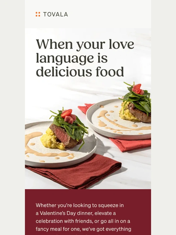 Tovala - ? V-Day meals & more inside!