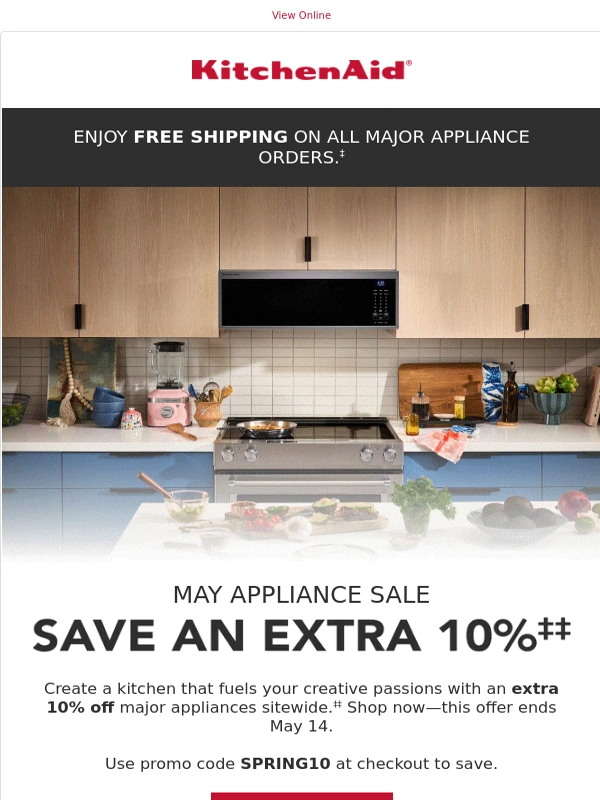 KitchenAid - Kick off May with savings!