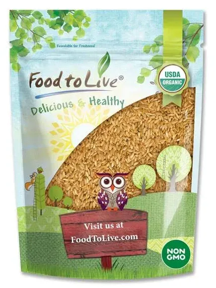 Food to Live Organic Parboiled Long Grain Brown Rice